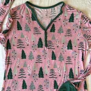 Little Sleepies pink trees TOP